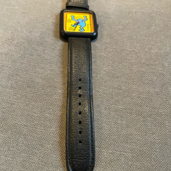 Keith Haring Art Square Watch - Vintage Wearable Artwork /Unisex - Picture 6 of 7